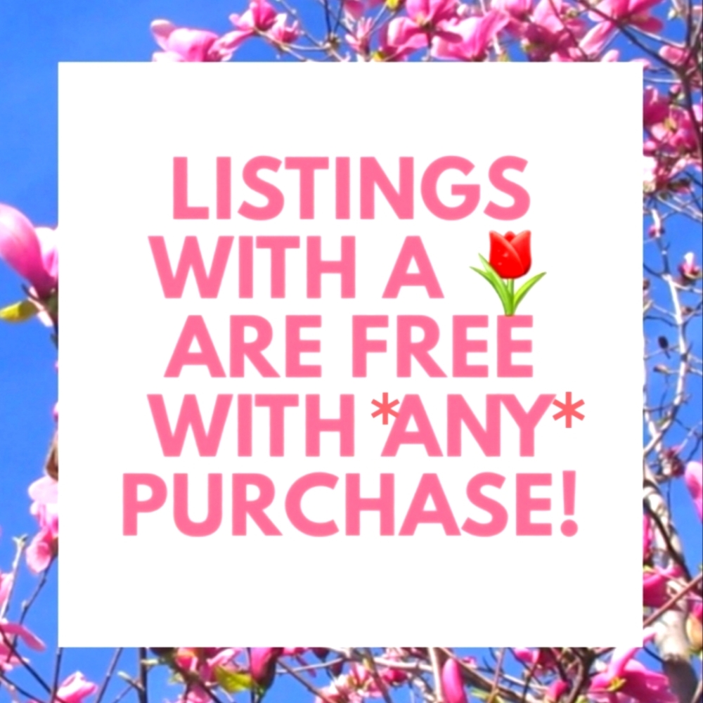 Add any 🌷 item to a bundle and it's FREE*